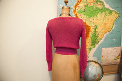 Vintage Cashin Country Pink Knit Sweater // ONH Item 1567 Image 4