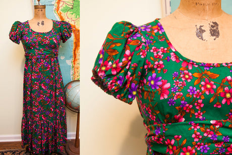 Vintage Floral Spring Dress // ONH Item 1569