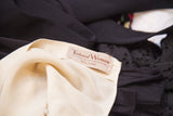 Tailored Woman New York brand tag sewn onto the vintage ivory pink silk blouse.