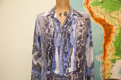 Vintage Gaultier Designer Button Down Silk Blouse // ONH Item 1579 Image 7