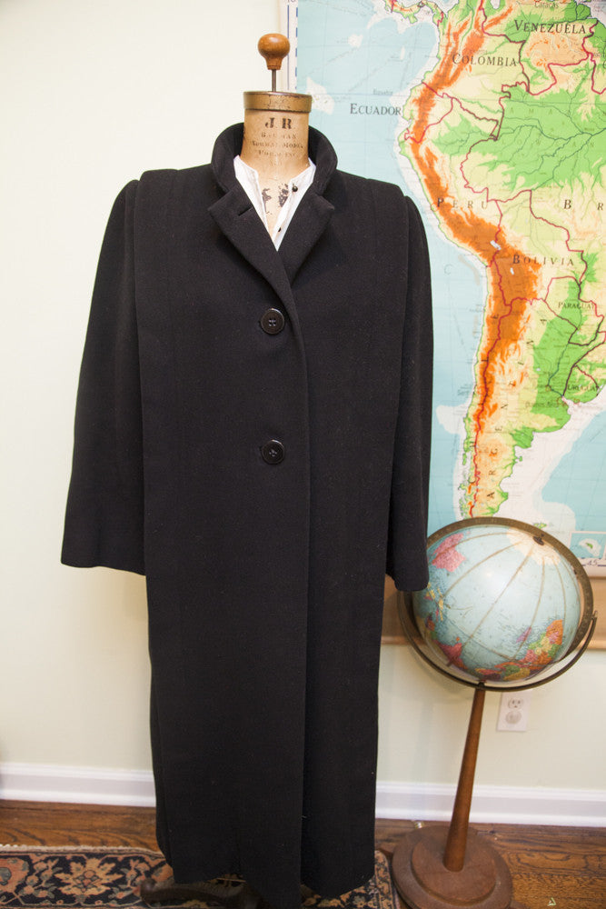 Vintage Trigere Black Coat // ONH Item 1581 Image 1