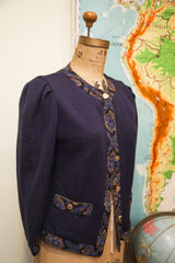 Vintage Linda Hutley Blue Sweater // ONH Item 1584 Image 2