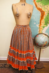 Vintage 50s El Encanto Roney Plaza Miami Squaredancing Skirt // ONH Item 1586