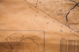 Tan 1930s Orange County map section with Newburgh Street Index and aged appearance.