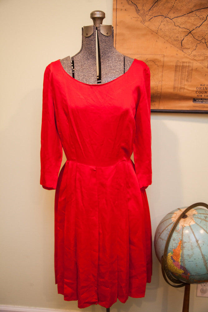 Vintage 50s Red Dress