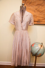 Vintage 40s Day Dress // ONH Item 1610