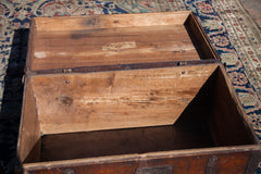 Antique 18th Century Wooden Trunk // ONH Item 1613 Image 2