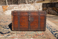 Antique 18th Century Wooden Trunk // ONH Item 1613