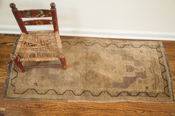 2x4 Faded With Outline Vintage Turkish Rug Runner // ONH Item 1621 Image 4