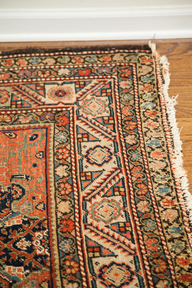 Antique Fereghan Persian Rug 4'3