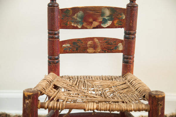 Primitive Antique Folk Art Childs Chair // ONH Item 1629 Image 1