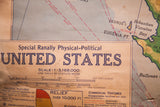 Vintage map detail: 