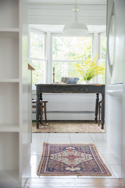  Small Ivory Senneh Rug / Item 1637 image 3