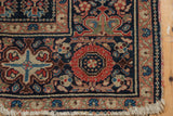 3x3 Square Blue Tribal Malayer Rug // ONH Item 1638 Image 4