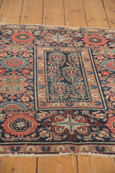 3x3 Square Blue Tribal Malayer Rug // ONH Item 1638 Image 10