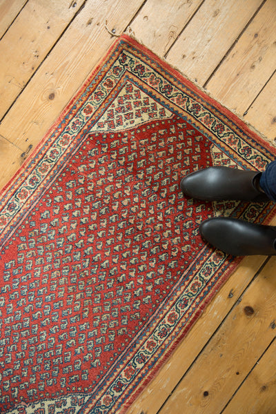 2x4 Small Red Mir Sarouk Vintage Rug // ONH Item 1639 Image 7