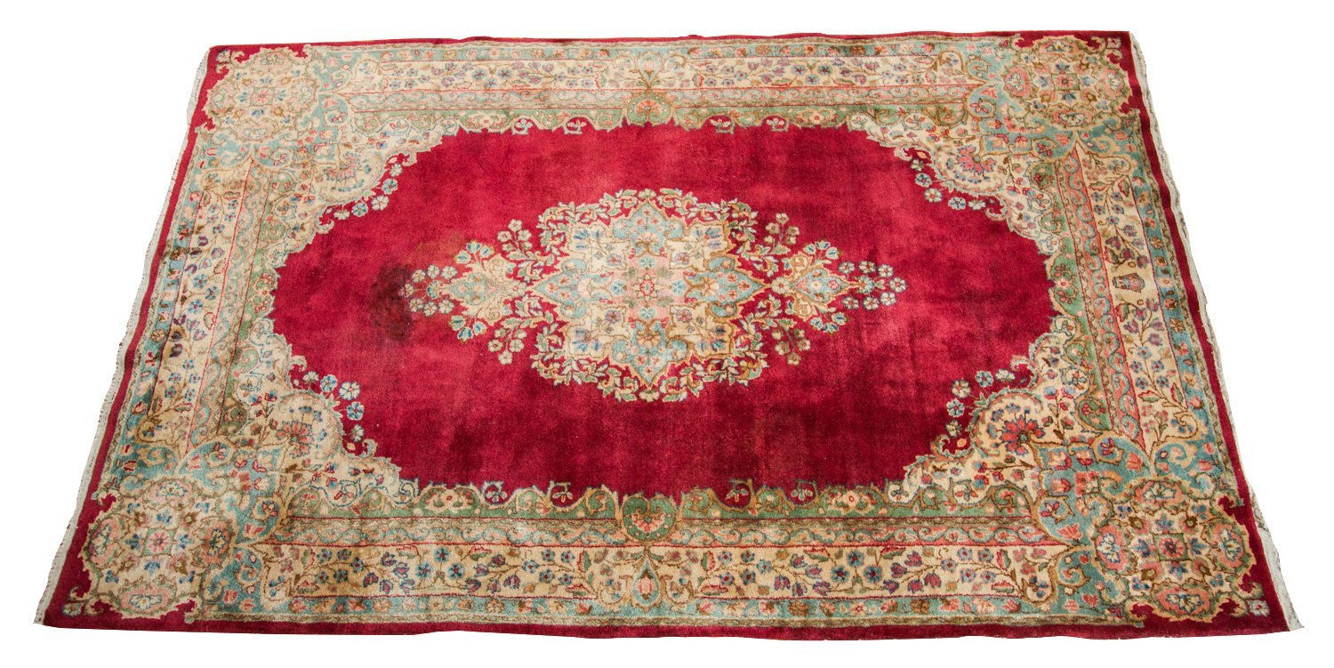 Vintage Kerman Persian Rug 4'4