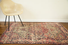 4x6 Worn Antique Kerman Rug - Old New House