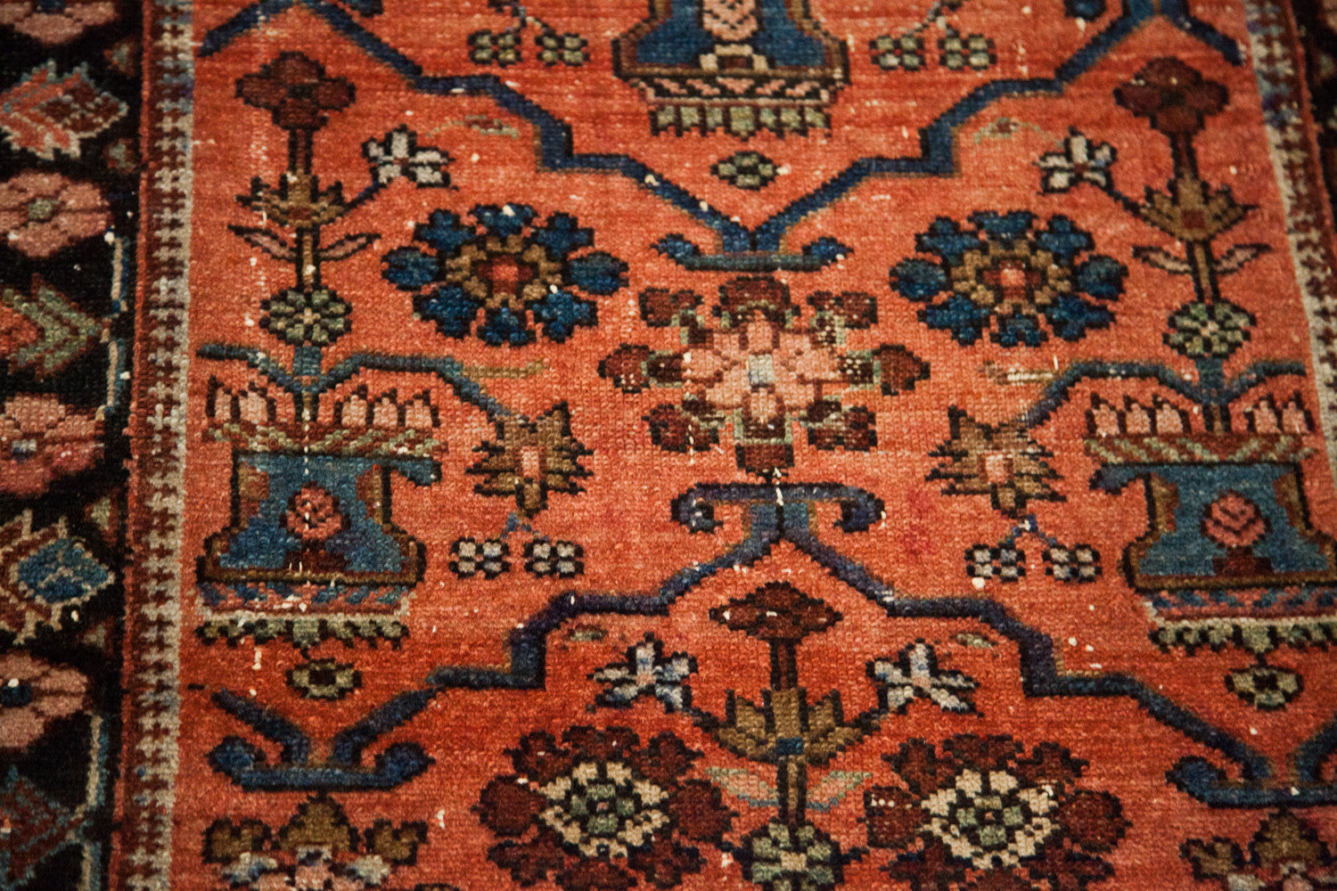 2.5x4 Bold Vintage Worn Red Lilihan Rug w/ Pad // ONH Item 1655 Image 1