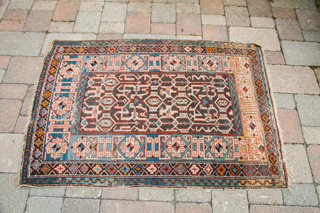 3x4.5 Antique Caucasian With Unique Colors // ONH Item 1718