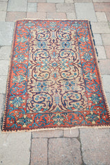 2.5x4 Vintage Tabriz Rug Mat // ONH Item 1720 Image 7