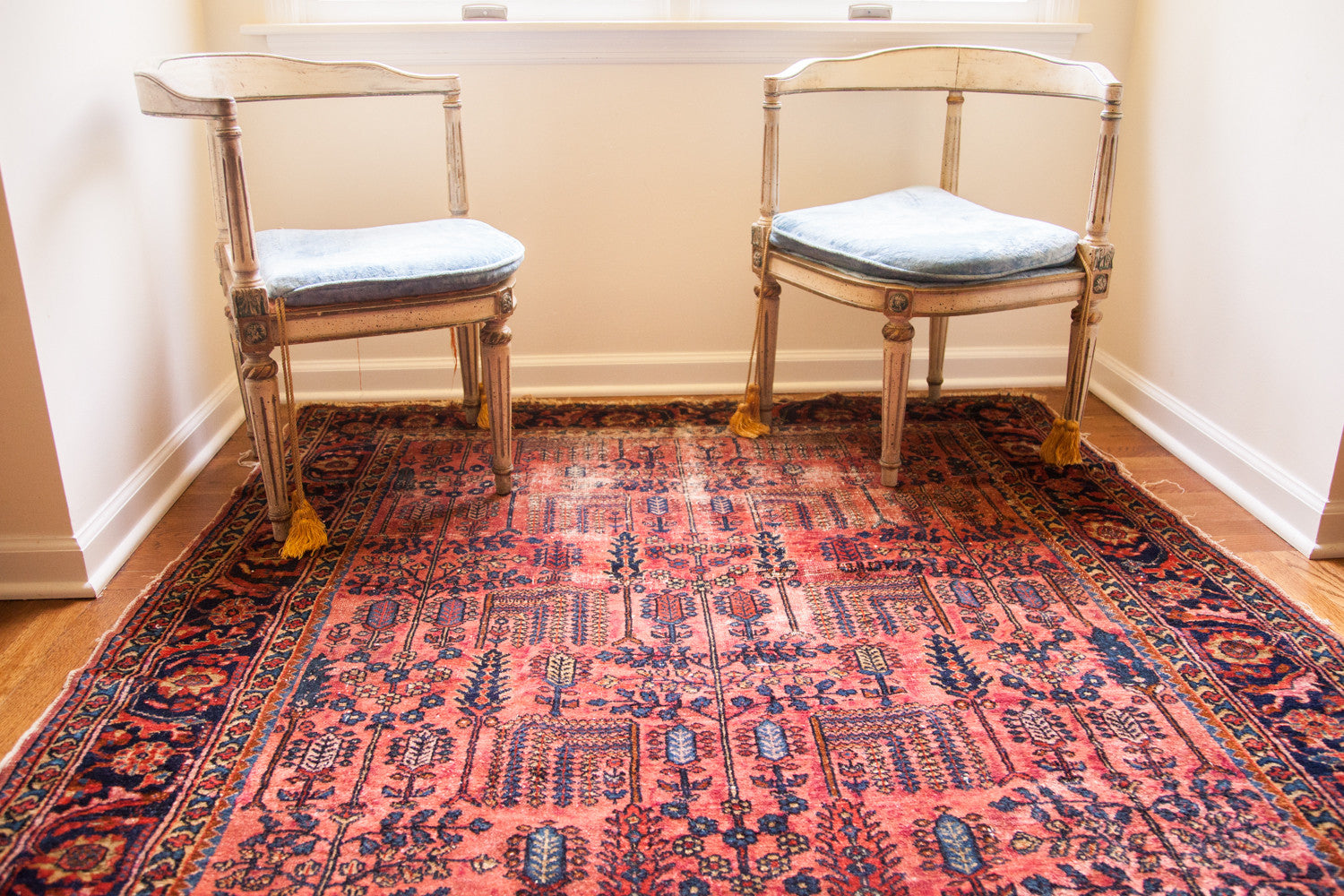 5x6 Painted Vintage Lilihan Square Rug // ONH Item 1721 Image 1