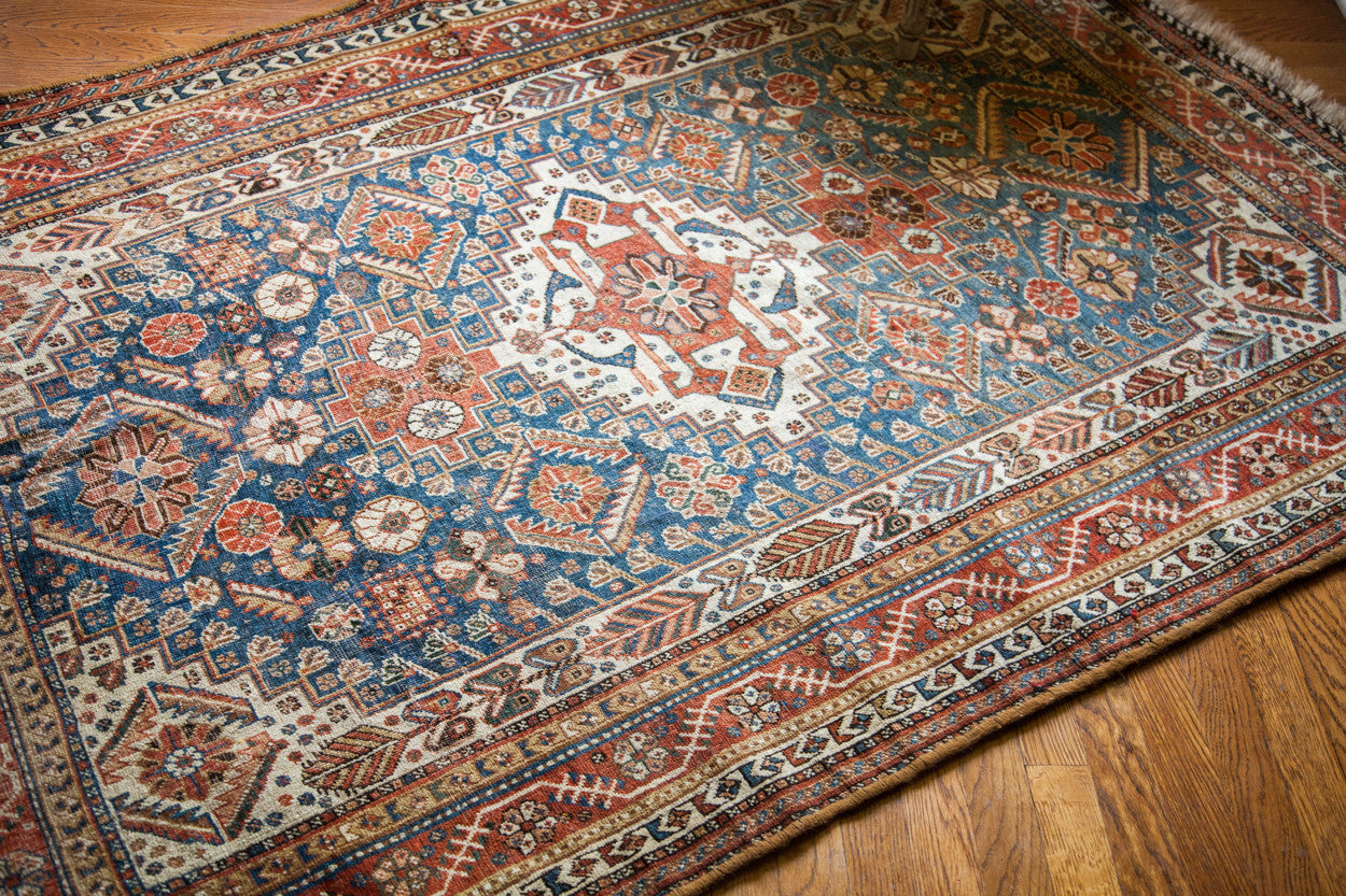 4x6 Powder Blue Qashqai Persian Rug // ONH Item 1736 Image 1
