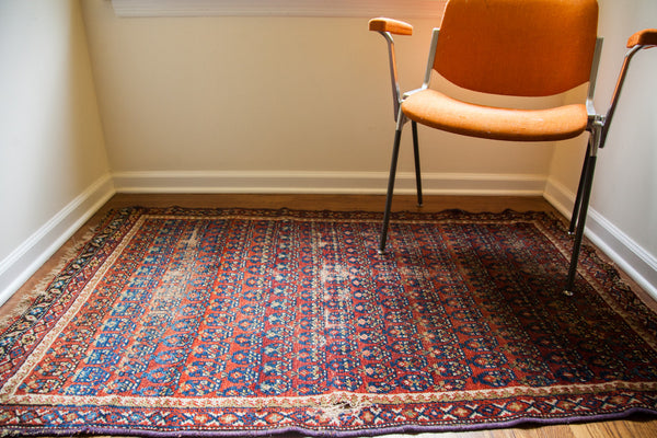 3x4.5 Tattered Blue All Over Design // ONH Item 1742