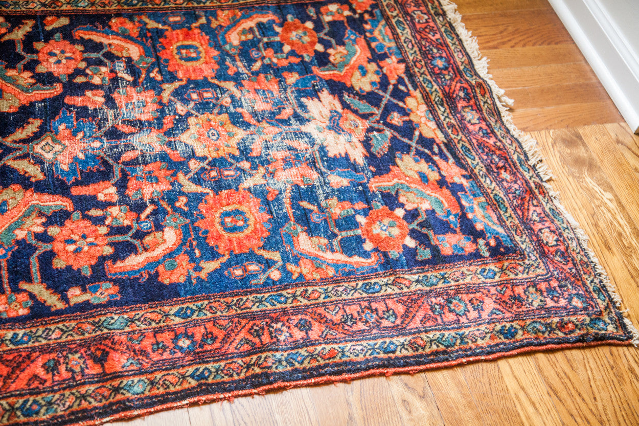 3.5x5 Lovely Worn Blue Lilihan // ONH Item 1743 Image 1