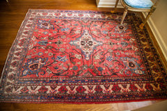 5x7 Large Persian Vintage Red Blue Faded Rug // ONH Item 1747 Image 7