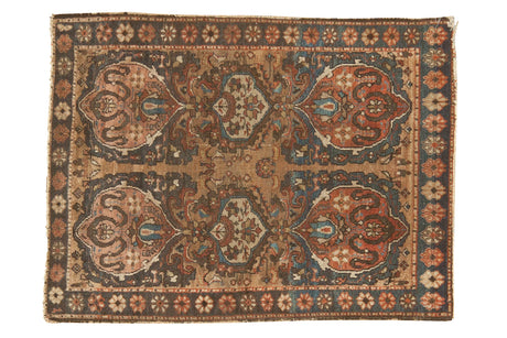 2'1" x 2'9" Antique Farahan Sarouk Mat / Item 1750 image 1