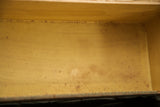 Antique Cuban cigar box interior with rich aged yellow color and distinctive patina.