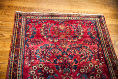 2x4 Vintage Fine Red Sarouk Persian Rug // ONH Item 1761 Image 1