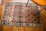 3x5 Colorful Worn Antique Kuba Rug // ONH Item 1763 Image 4