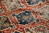 3x5 Colorful Worn Antique Kuba Rug // ONH Item 1763 Image 9