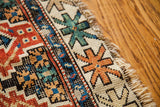 3x5 Colorful Worn Antique Kuba Rug // ONH Item 1763 Image 10