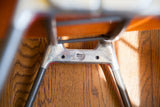 Vintage Pirelli Castelli DSC chair base with embossed 'CASTELLI ITALY' brand mark.