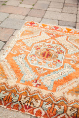 2x3 Little Orange Vintage Turkish Rug // ONH Item 1772 Image 5