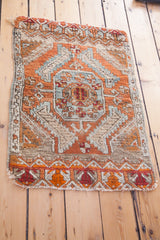2x3 Little Orange Vintage Turkish Rug // ONH Item 1772 Image 8