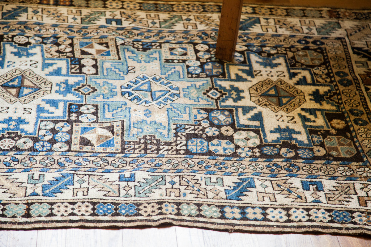 4x5 Light Colors Minimalistic Tribal Kazak Rug // ONH Item 1777 Image 1