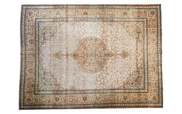 9x12 Vintage Worn Tabriz Persian Rug // ONH Item 1778