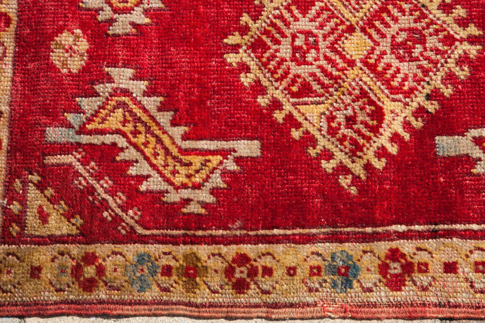 1.5x3 Vintage Turkish Rug Mat // ONH Item 1781 Image 1