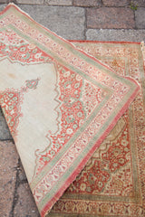 RESERVED 2x3 Antique Silk Persian Tabriz Rug Mat / ONH item 1878