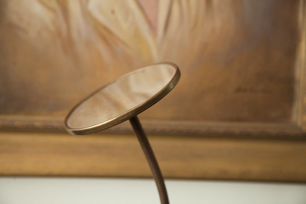 Double Sided Mid Century Bathroom Gooseneck Mirror // ONH Item 1786 Image 1