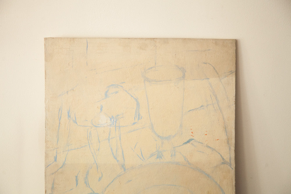 Aucello Old Canvas Unfinished Still Life // ONH Item 1794 Image 1