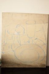 Aucello Old Canvas Unfinished Still Life // ONH Item 1794 Image 2