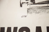 The artist's signature, Hugo Gellert, in black ink on the mid-century poster paper.