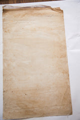 Reverse side of the 19th century anatomical chart, showing yellowed paper and canvas backing.