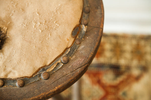 RESERVED Victorian Antique Industrial Wooden Stool // ONH Item 1808 Image 7