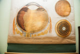 Lower section of a vintage Frohse eye chart with A.J. Nystrom publisher's mark.